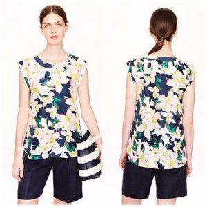 J.Crew Cove Floral Sleeveless Blouse